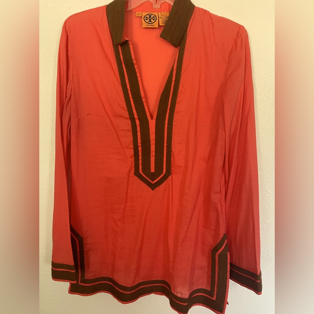 Tory Burch Long sleeve Orange Tunic